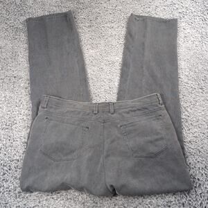 Tommy Bahama Pants Men 38x35 Gray Silk Blend Striped Chino Preppy Classic Casual